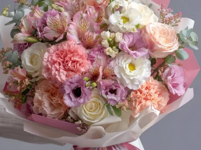 Букет с альстромериями «Калейдоскоп чувств»