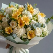 Букет с альстромериями &laquo;Яркое утро&raquo; 0