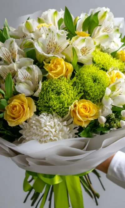 Букет с альстромериями «Мелодия лета»