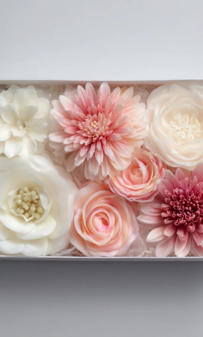 Набор цветов из мыла «Нежный рассвет»