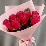 Розовый букет страсти 0